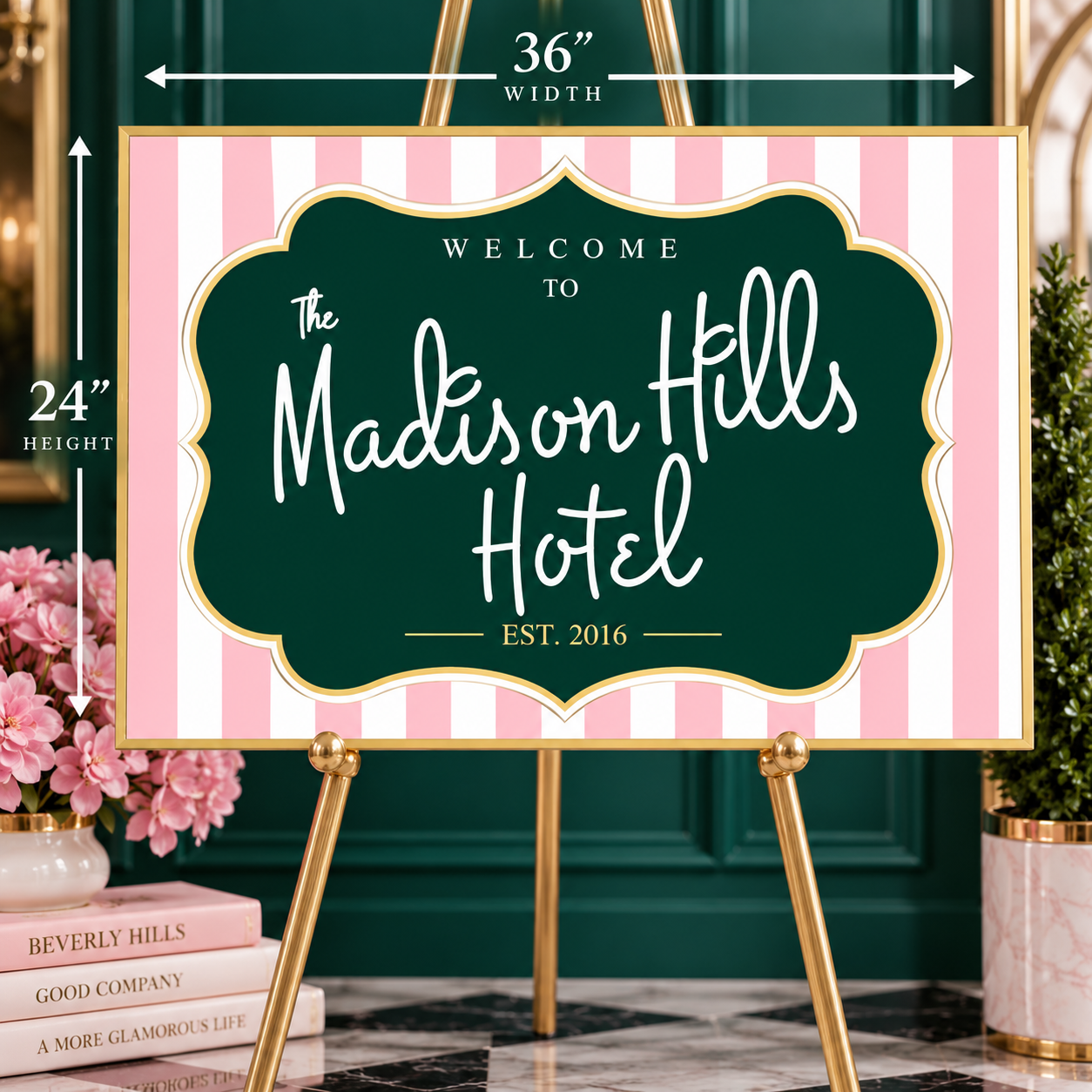 Beverly Hills Party - Welcome Board