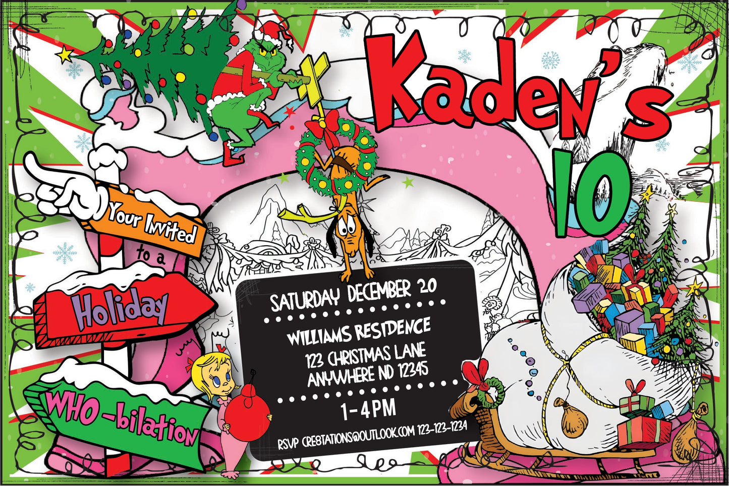 The Grinch - Who-bilation Party (Green)