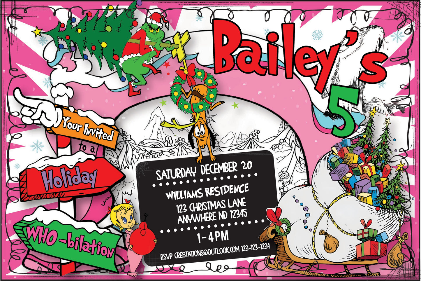 The Grinch - Who-bilation Party (Pink)