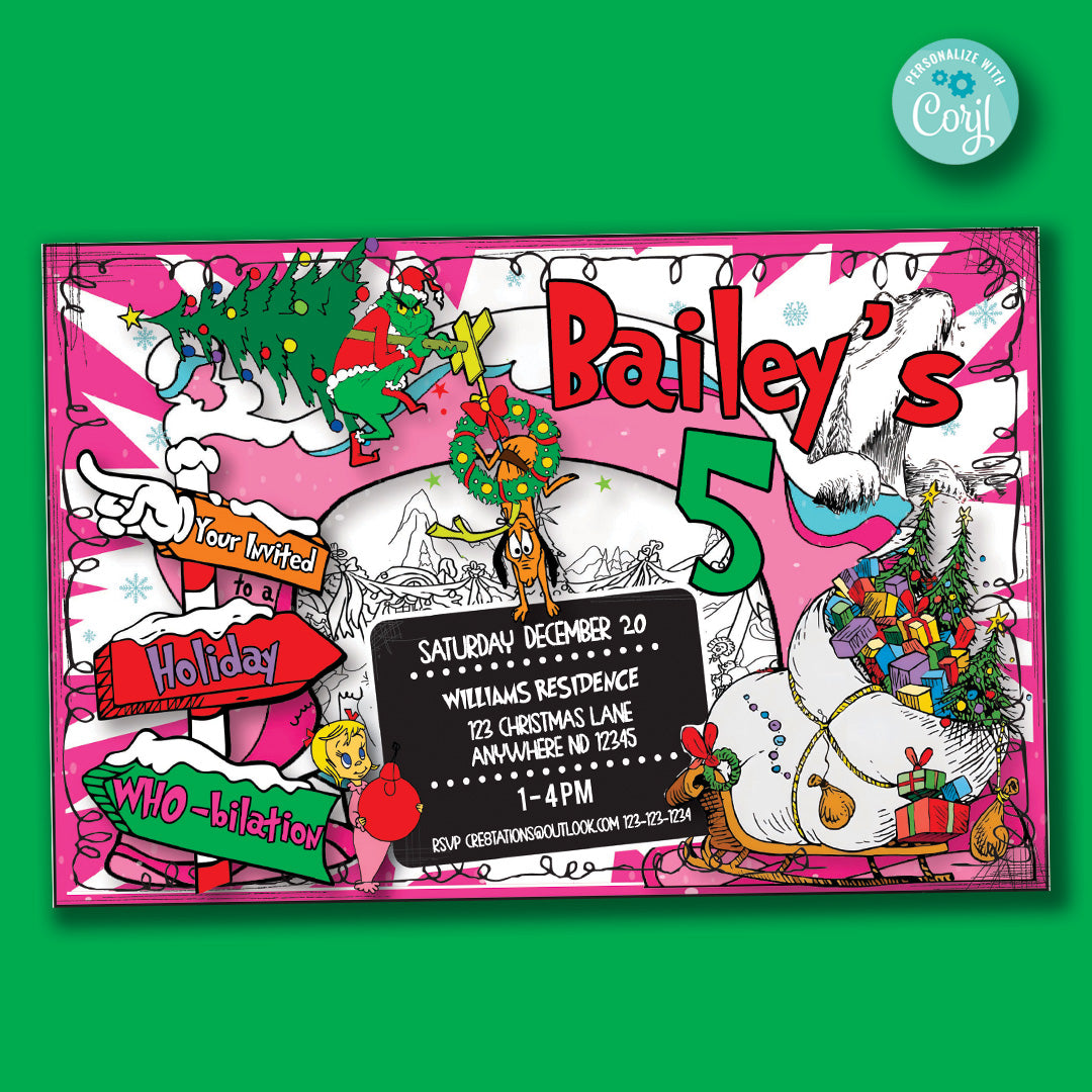 The Grinch - Who-bilation Party (Pink)