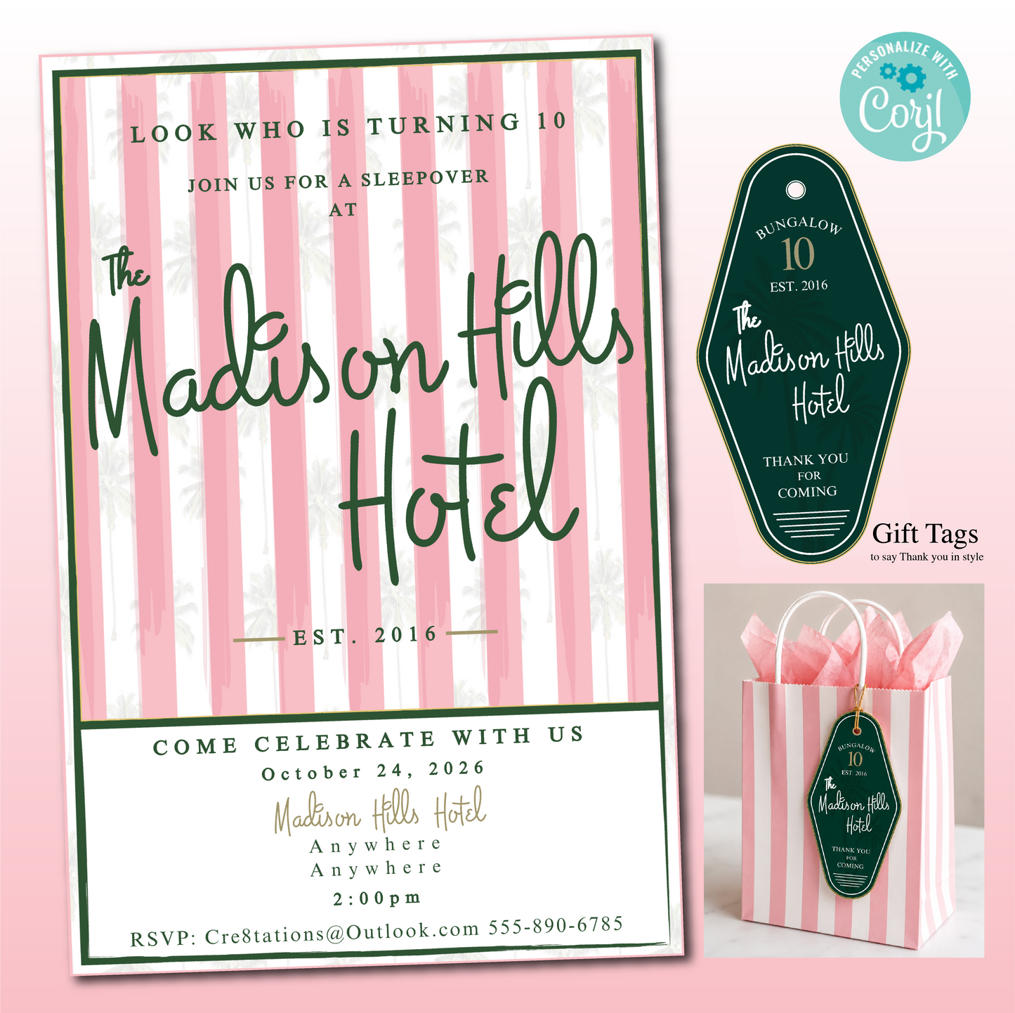 Beverly Hills Party Invitation