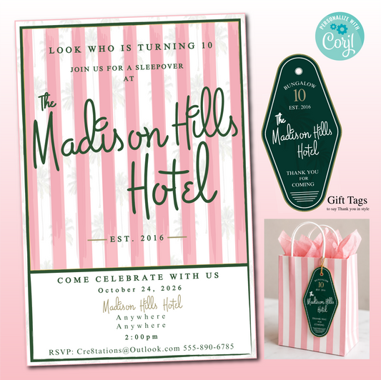 Beverly Hills Party Invitation
