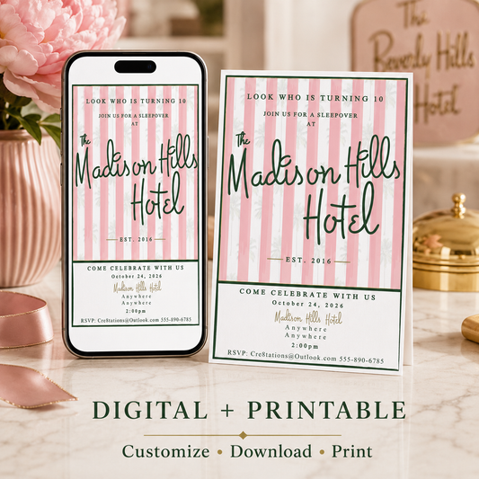 Beverly Hills Party Invitation