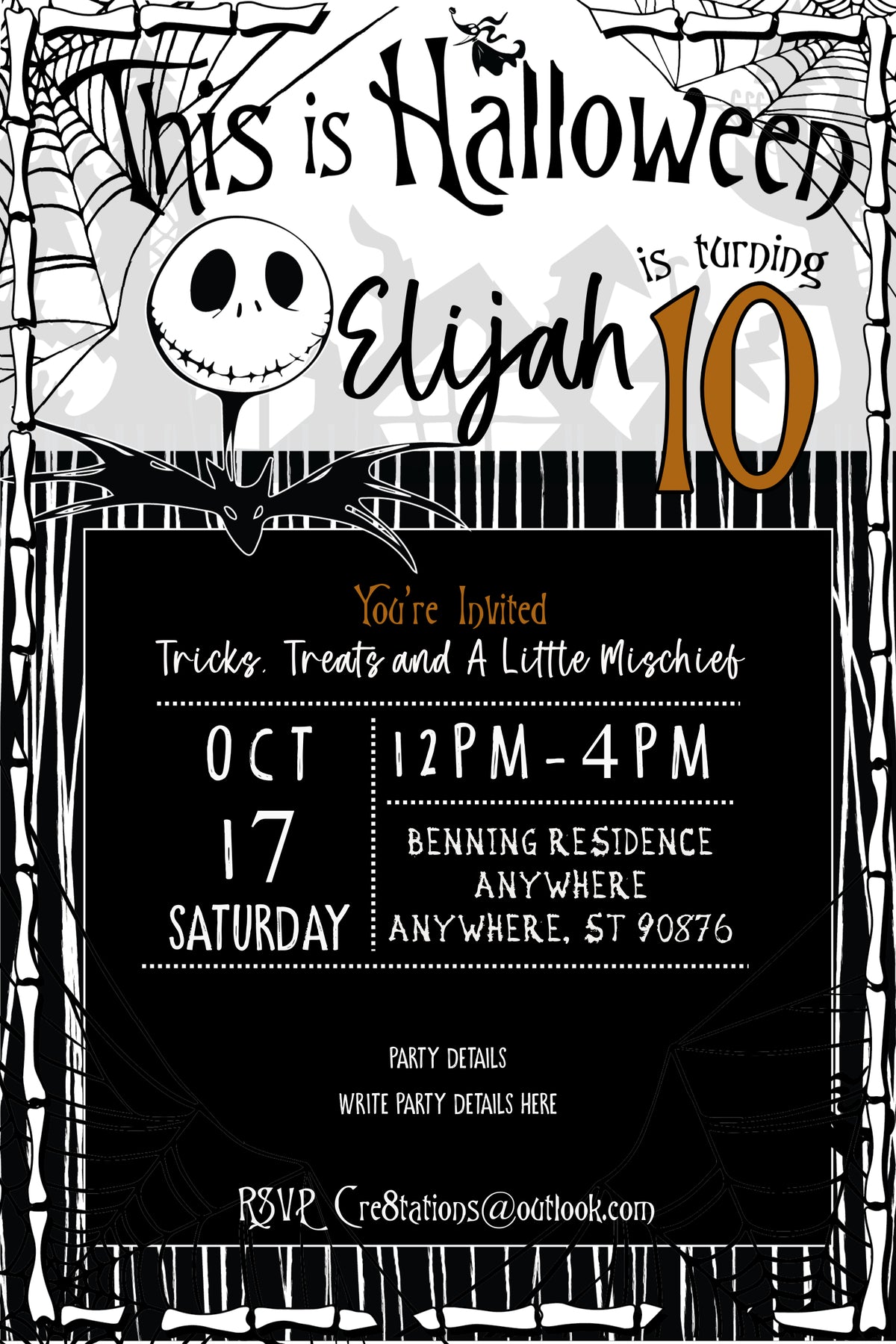 Nightmare before Christmas Halloween Party