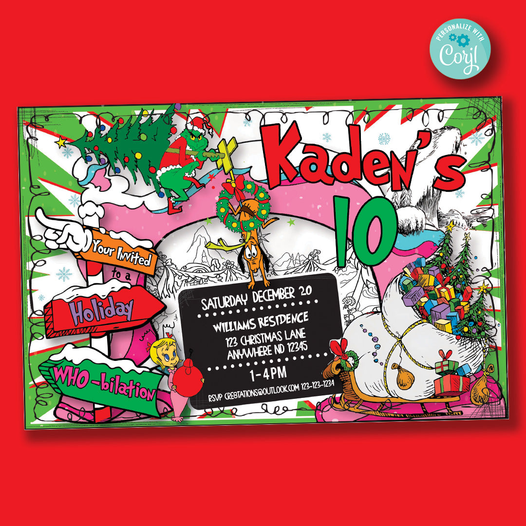 The Grinch - Who-bilation Party (Green)