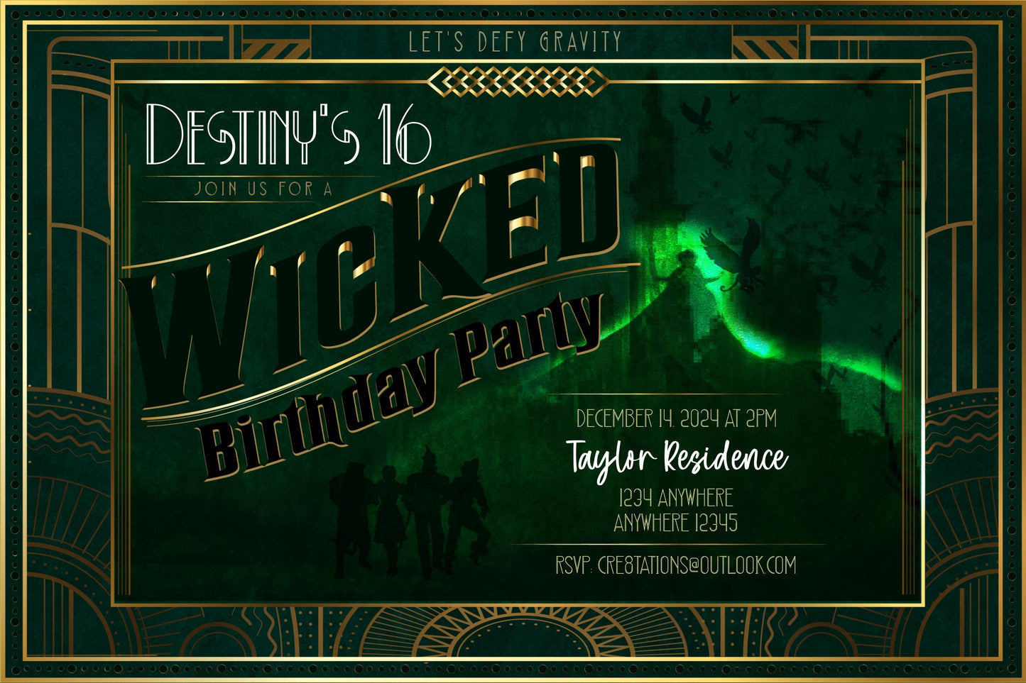 Wicked - Birthday Party (Elphaba)