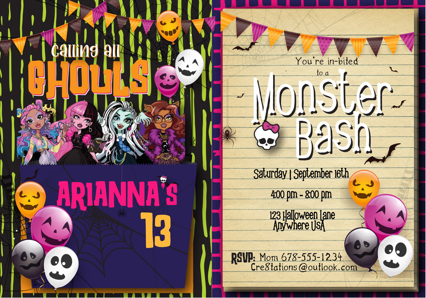 calling all the monsters monster high Monster High Halloween Party – Cre8tations